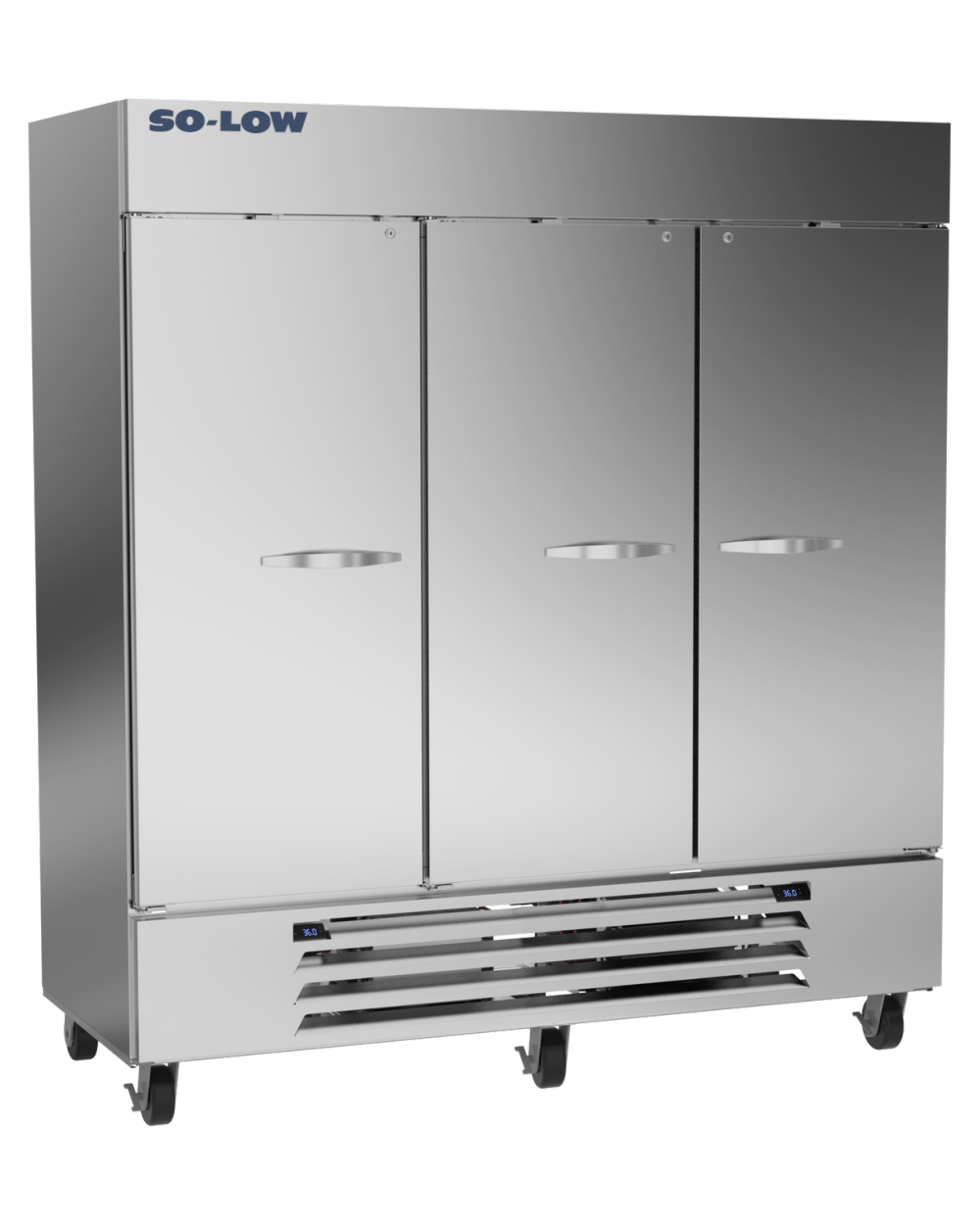 So-Low 4ºC(R), -20ºC(F), Auto defrost, 115v, 46.6 cu. ft. (R) 23.1 cu. ft. (F)