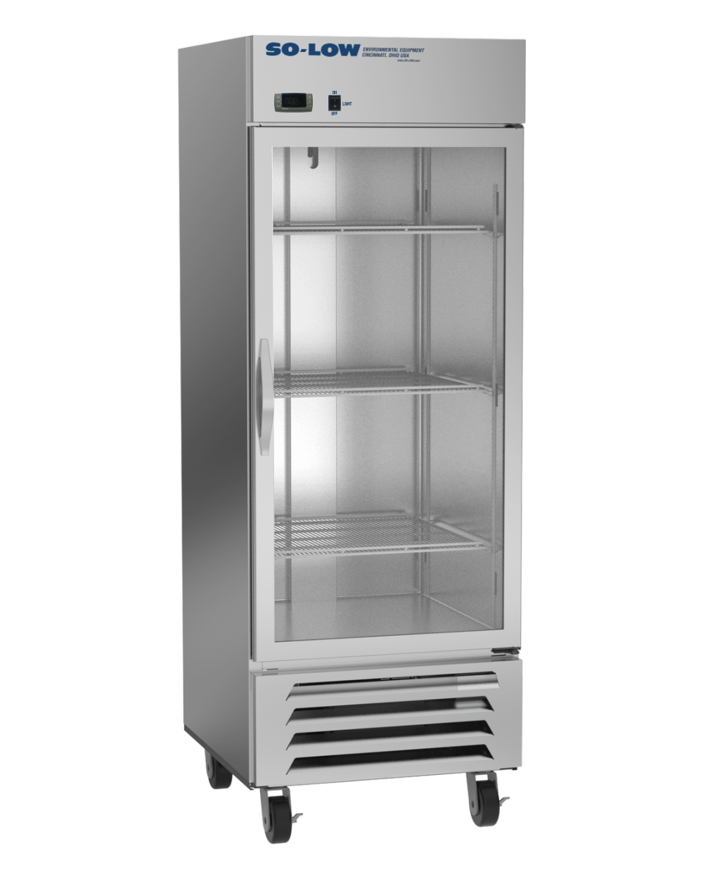 2ºC to 8ºC, 27 cu. ft. single glass door, Cycle Defrost, 115 v.