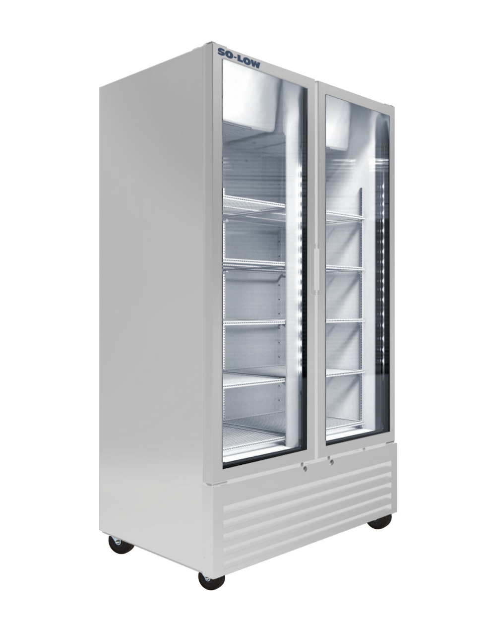 2ºC to 8ºC, 38 cu.ft., two glass doors, Cycle defrost, 115v
