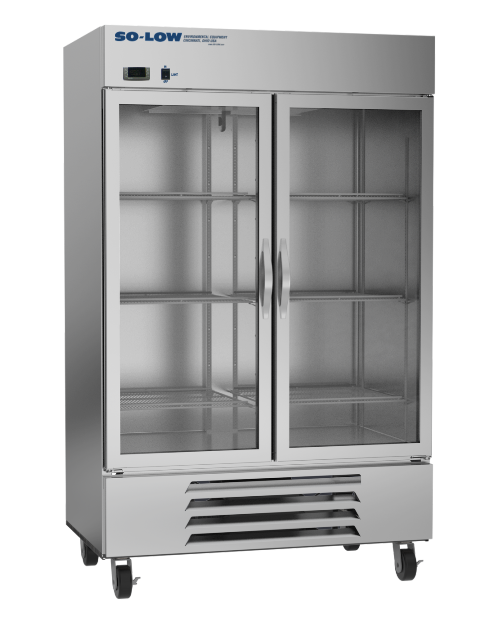 2ºC to 8ºC, 49 cu. ft. two glass doors, Cycle Defrost, 115 v.