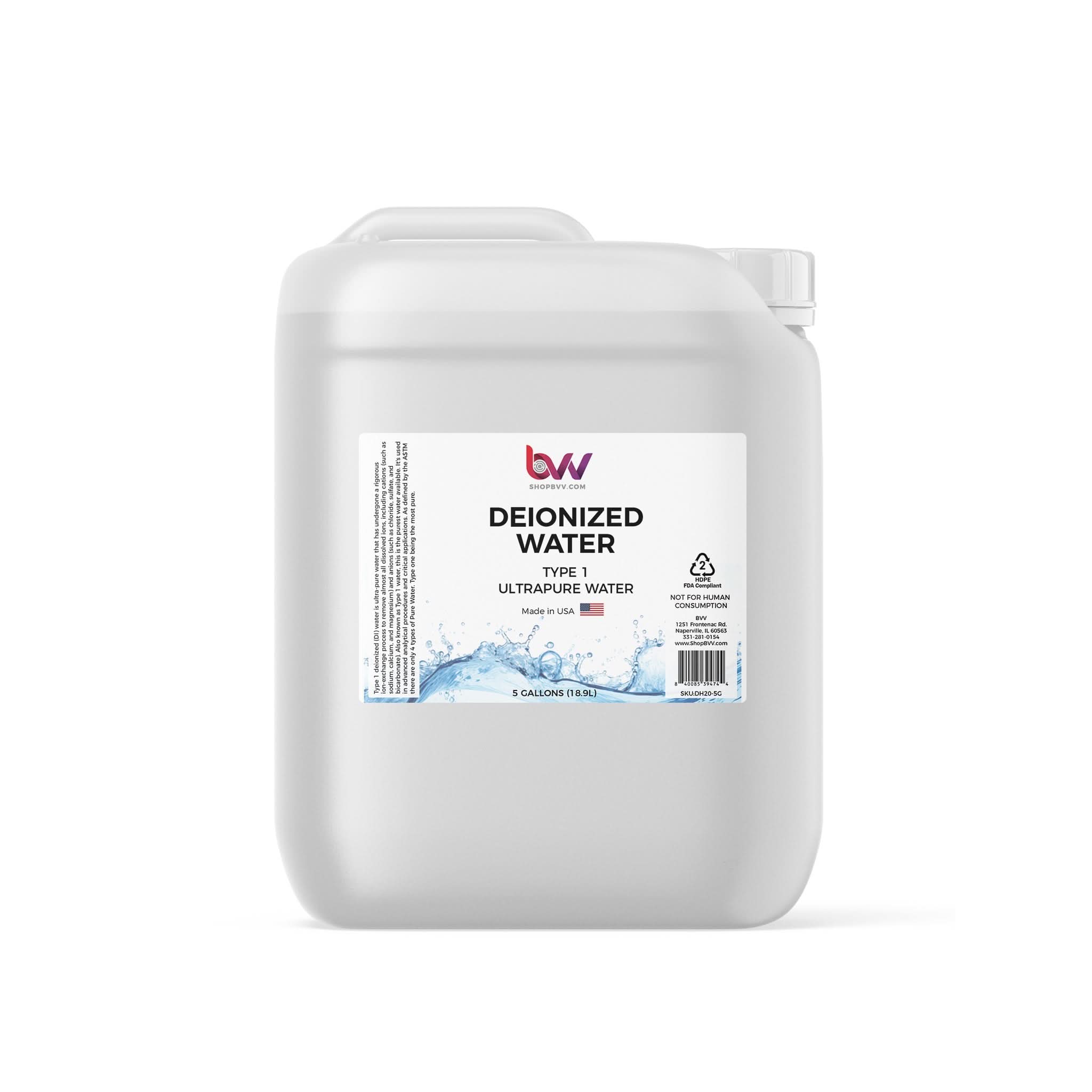 BVV Deionized Water (DI) - Ultrapure Water - Type 1
