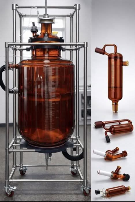 Glass Reactor Ai 150L Single Jacketed Filter