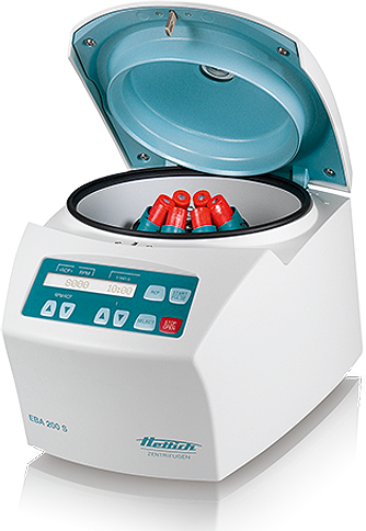Hettich EBA 200 STAT High Speed Desktop 8000 RPM 8 x 15 mL Centrifuge