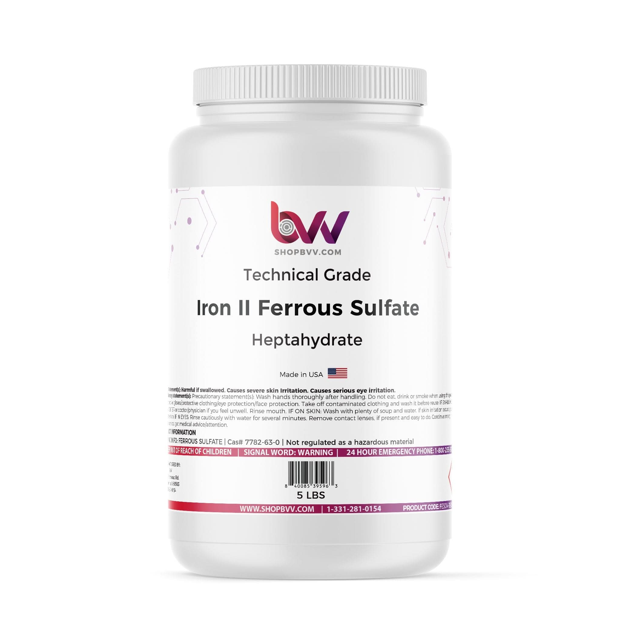Iron II Ferrous Sulfate Heptahydrate Crystals