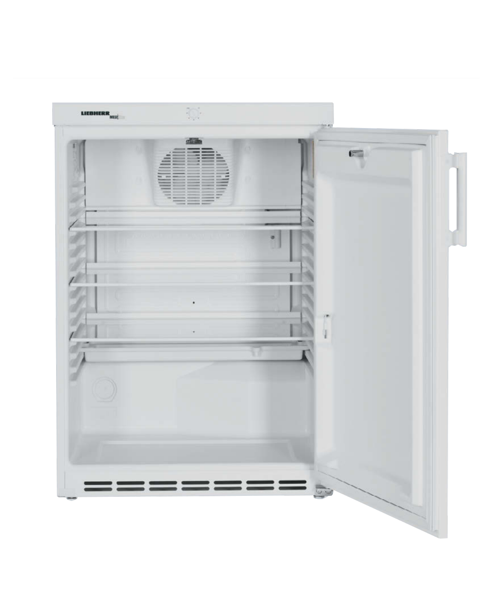 Flammable storage refrigerator 6 cuft, solid door, white, Mechanical Controller