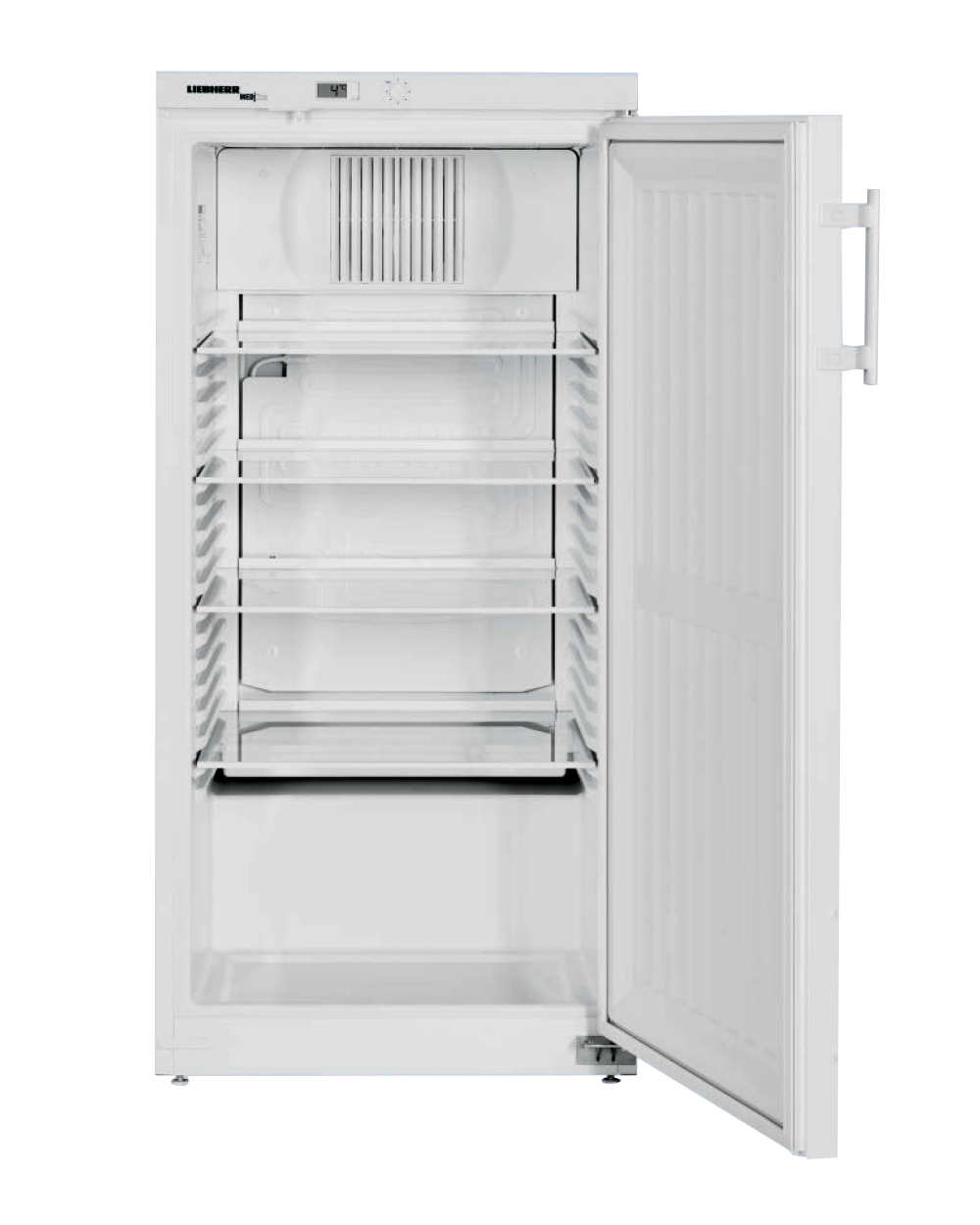 Flammable storage refrigerator 9 cuft, solid door, white, Mechanical Controller