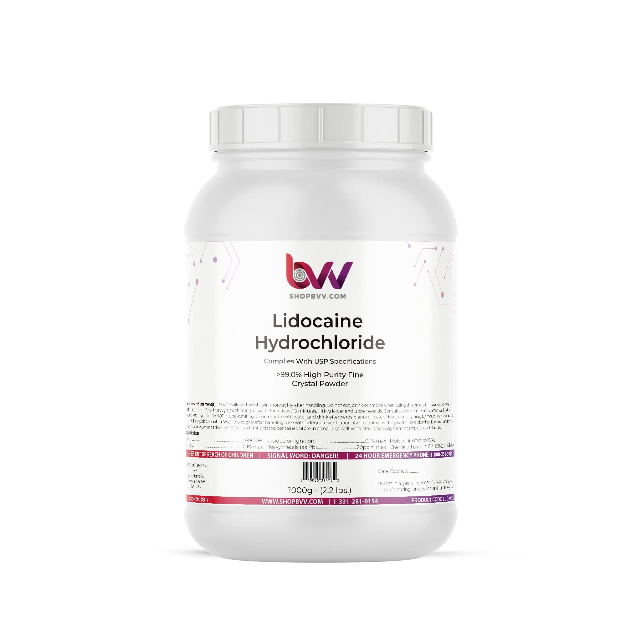 Lidocaine Hydrochloride Powder USP/DMF Grade