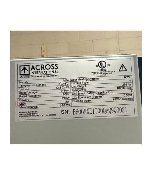 Ai 14 CF 2-8\u00b0C Upright Pharmacy Medical Vaccine Refrigerator UL Refurb 2024 NJ