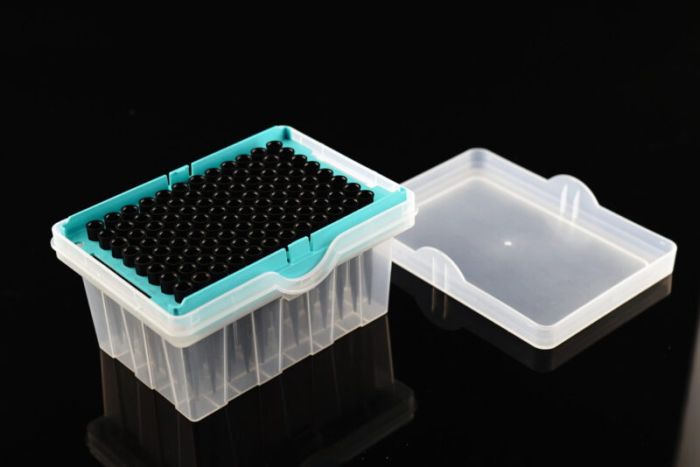 NEST Robotic Pipette Tips, Racked for Tecan \u2013 Conductive, Boxed