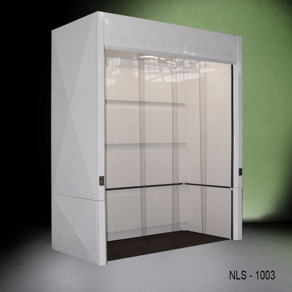 10′ x 4′ x 10′  Fisher American Walk-In Fume Hood Exhaust