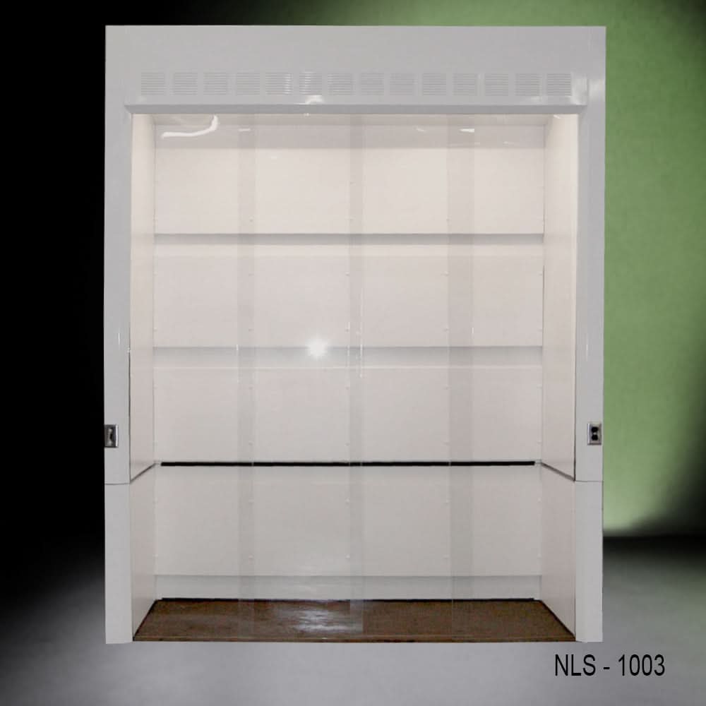 10′ x 4′ x 10′  Fisher American Walk-In Fume Hood Exhaust