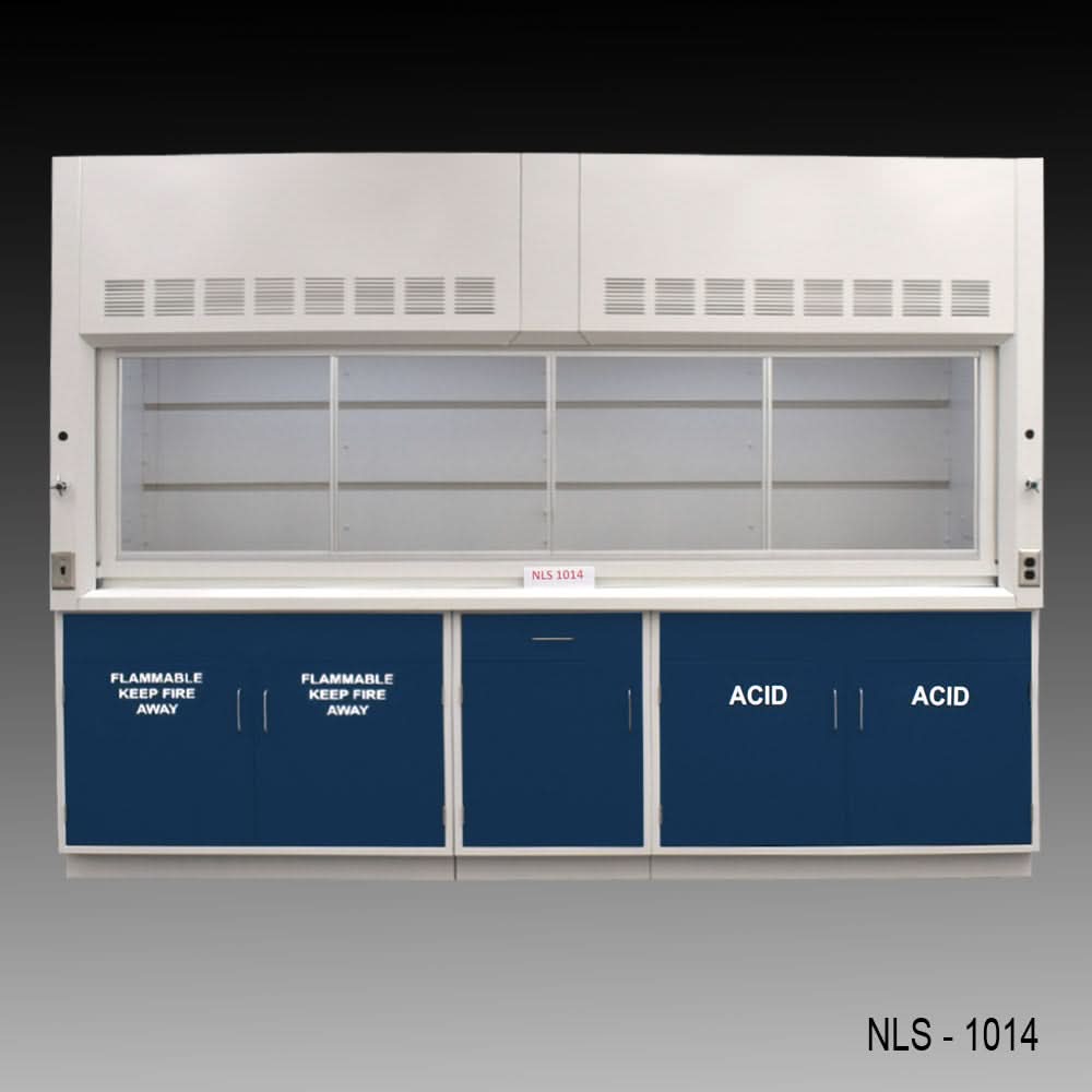 10′ Fisher American Fume Hood w/ ACID & Flammable Storage