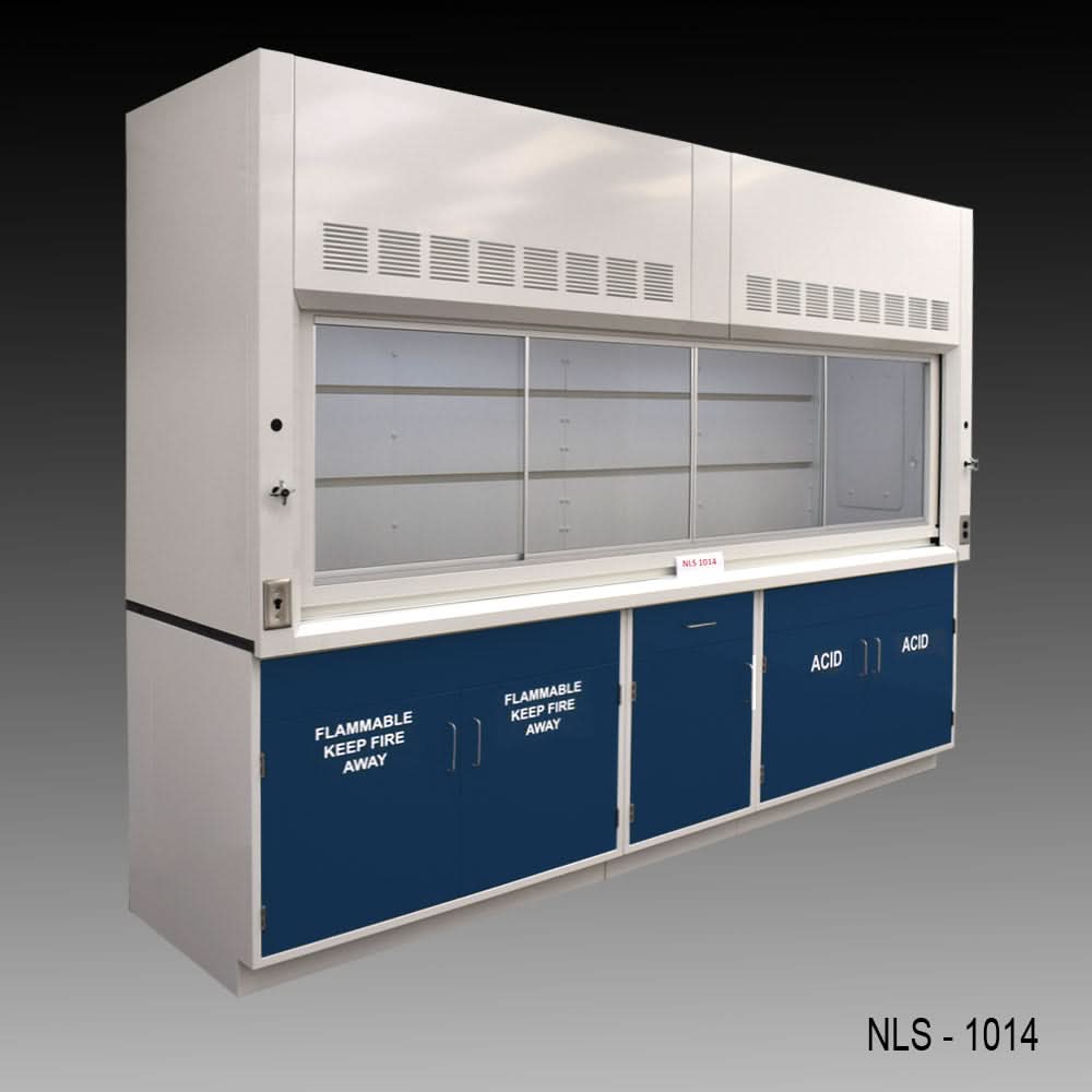 10′ Fisher American Fume Hood w/ ACID & Flammable Storage