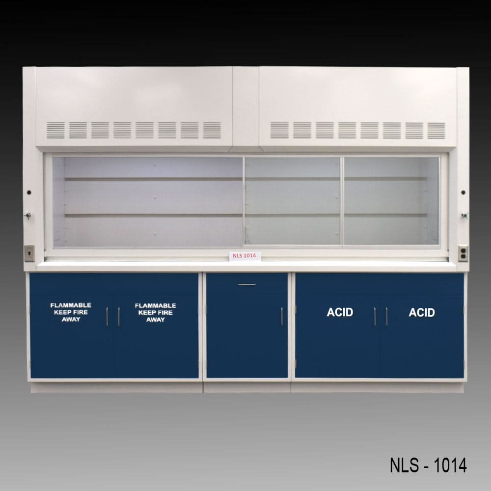 10′ Fisher American Fume Hood w/ ACID & Flammable Storage