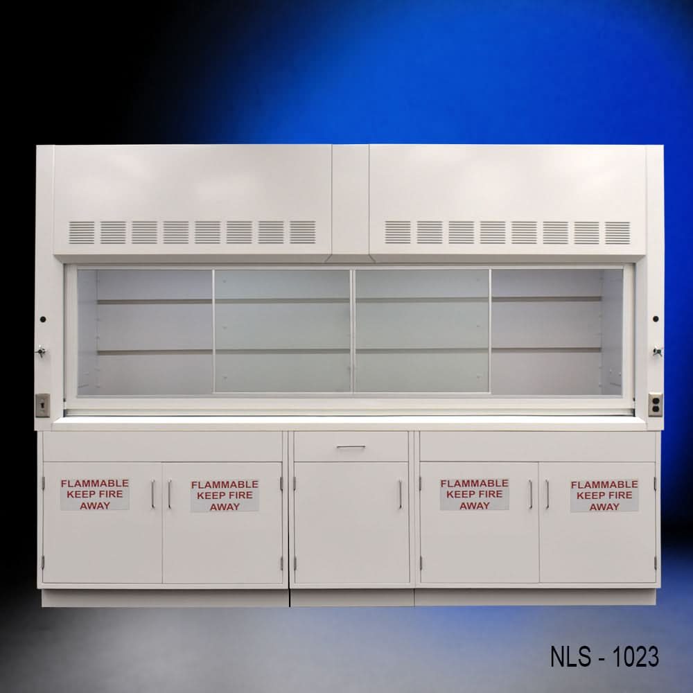10′ x 48″ Fisher American Fume Hood w/ Flammable Storage Cabinets
