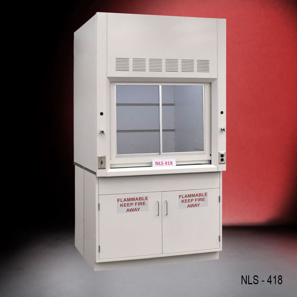 4′ x 4′ Fisher American Fume Hood w/ Flammable Storage