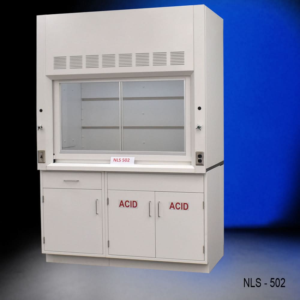 5′ Fisher American Fume Hood w/ ACID & General Storage