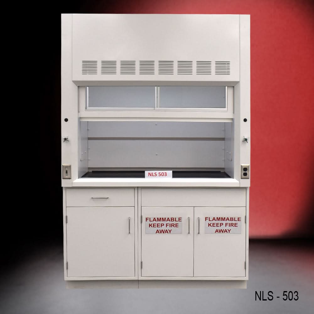 5′ Fisher American Fume Hood w/ Flammable & General Storage
