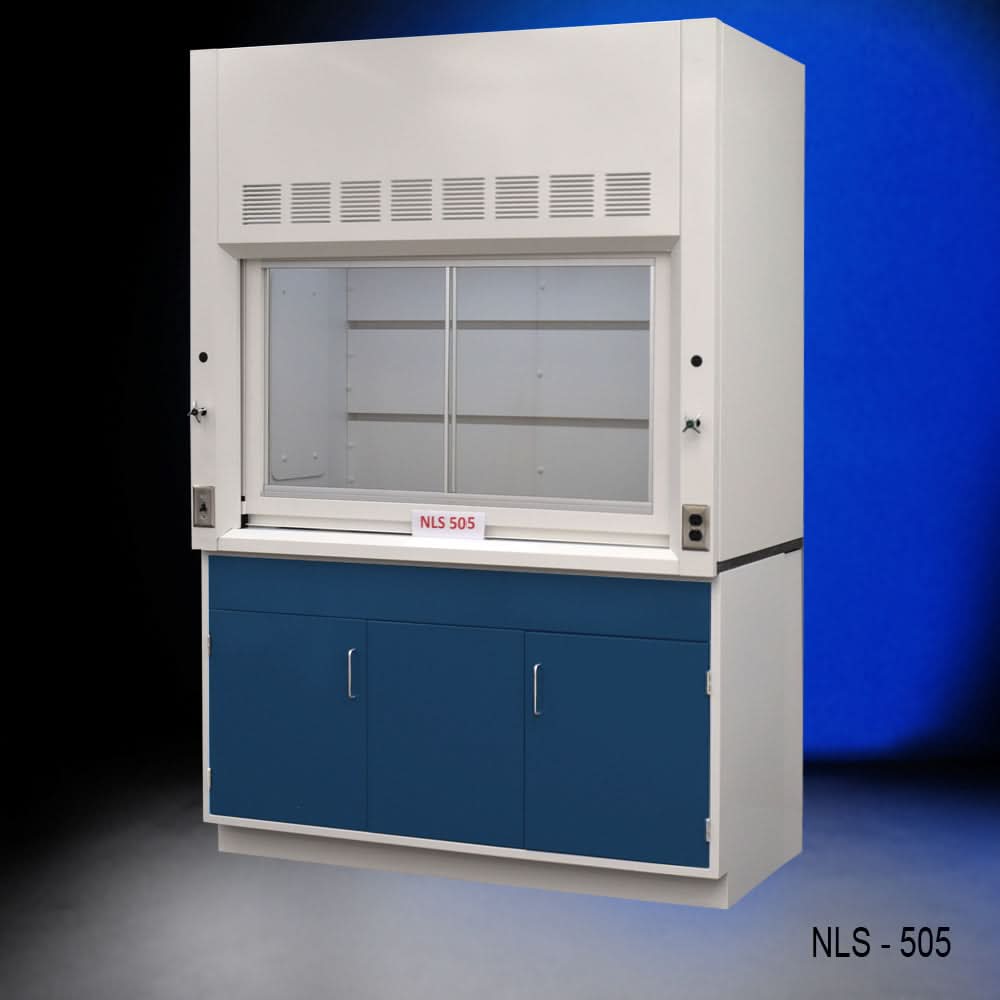 5′ Fisher American Fume Hood w/ Blue General Storage
