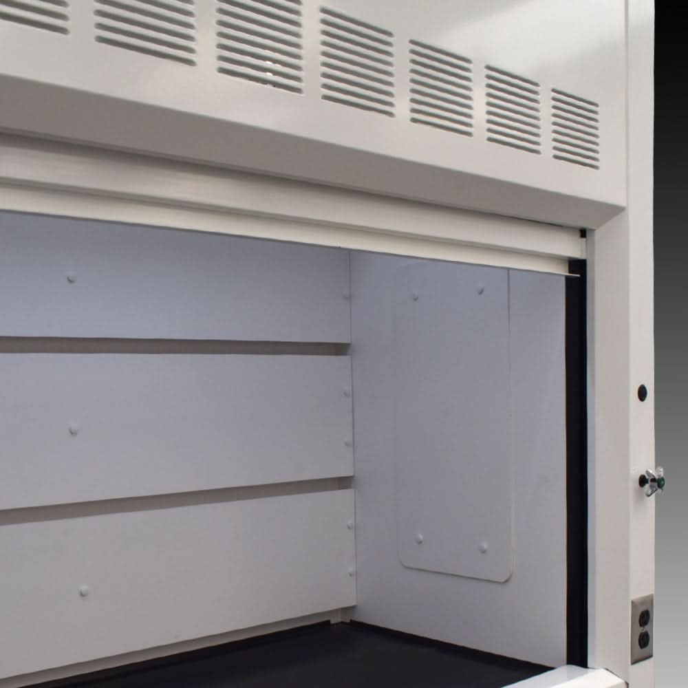 5′ x 4′ Fisher American Fume Hood w/ ACID & General Storage / Blue