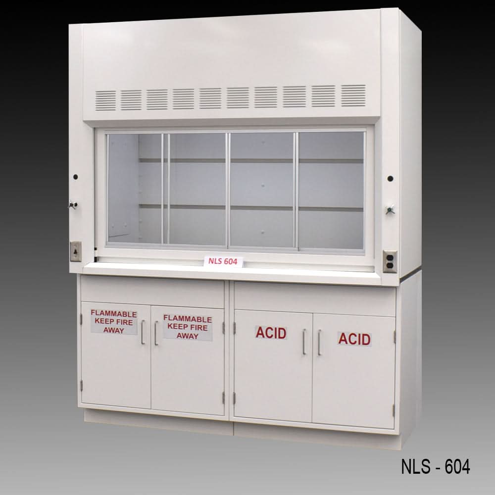 6′ Fisher American Fume Hood w/ ACID & Flammable Storage