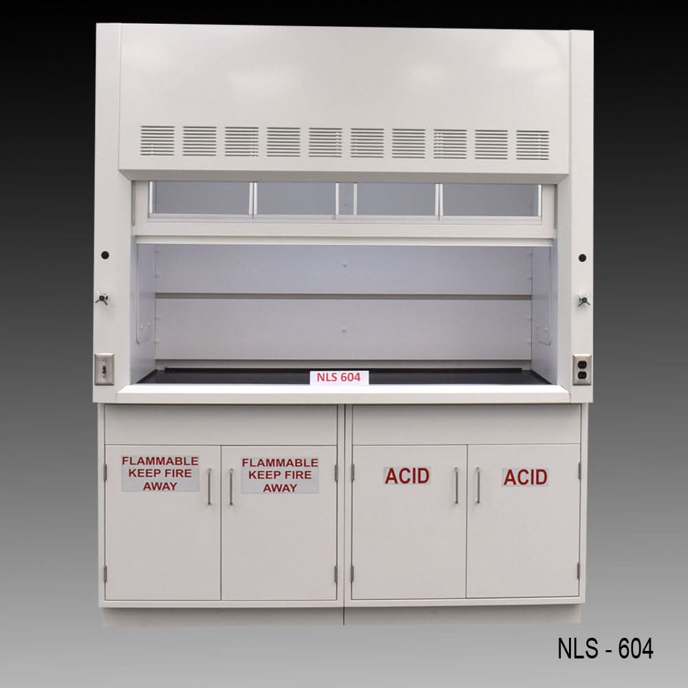 6′ Fisher American Fume Hood w/ ACID & Flammable Storage
