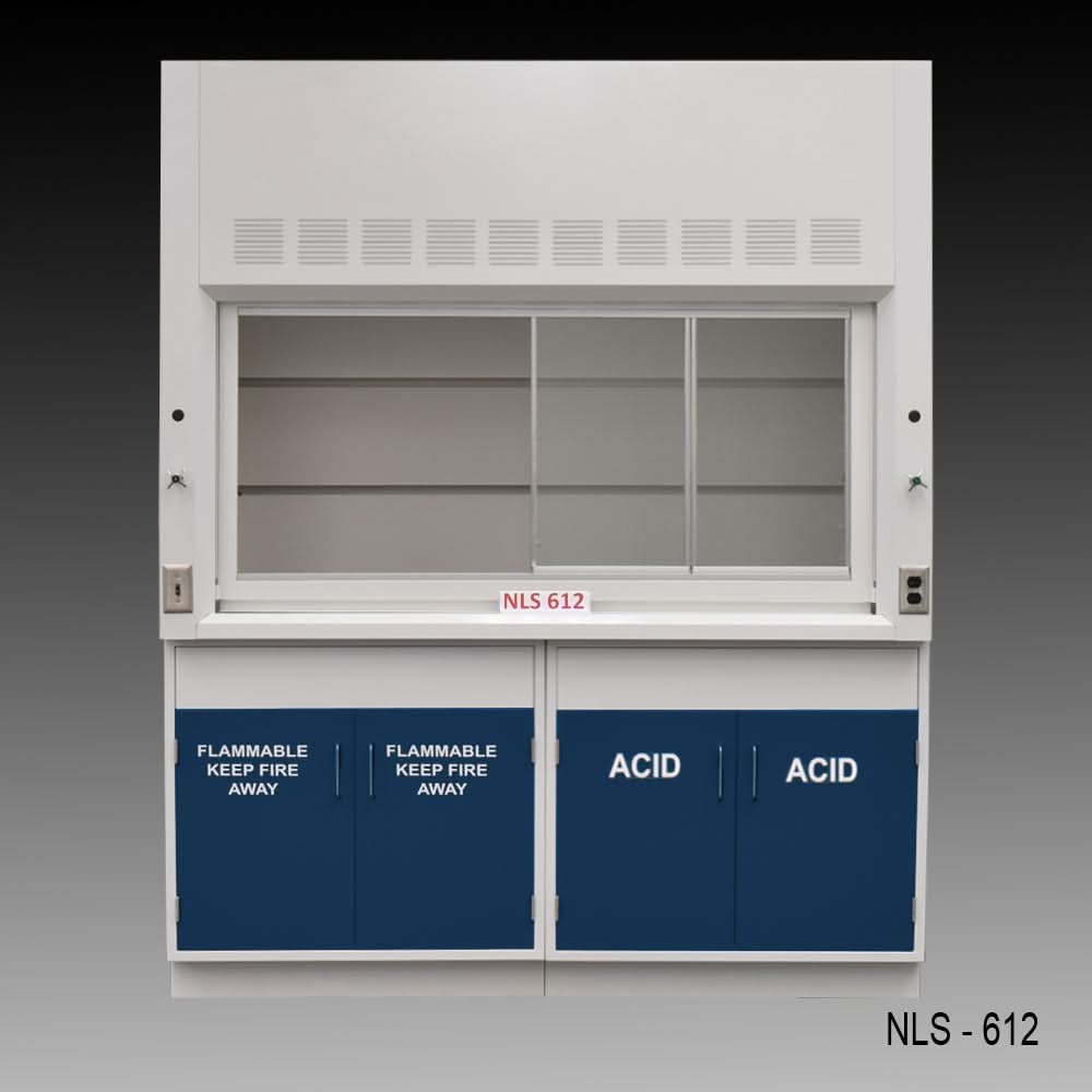 6′ Fisher American Fume Hood w/ Flammable & Acid Storage
