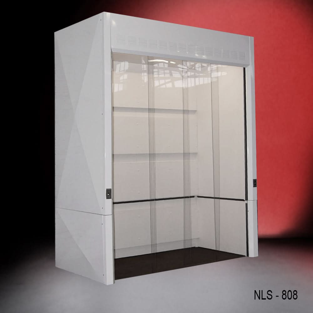 8′ Fisher American Walk-In Fume Hood (10′ Tall + Deep Work Area)