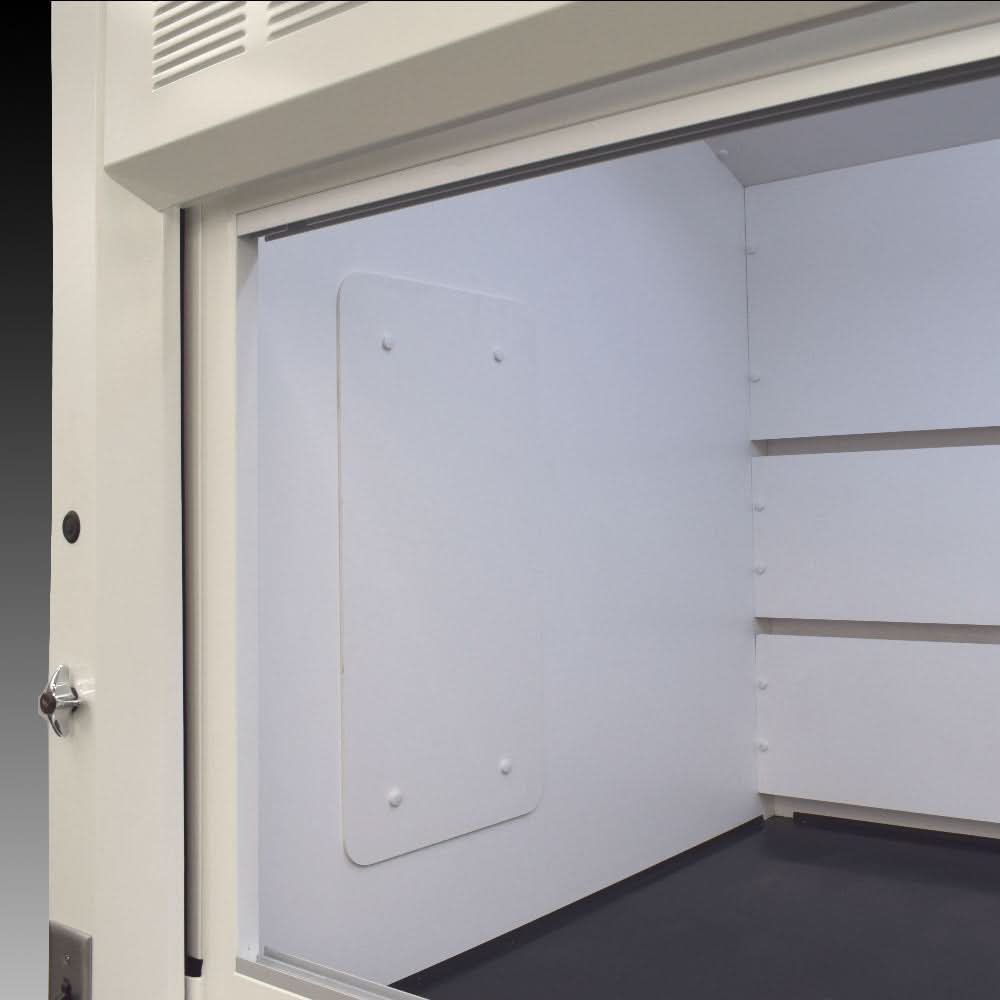 8′ Fisher American Fume Hood w/ Acid & Flammable Cabinets