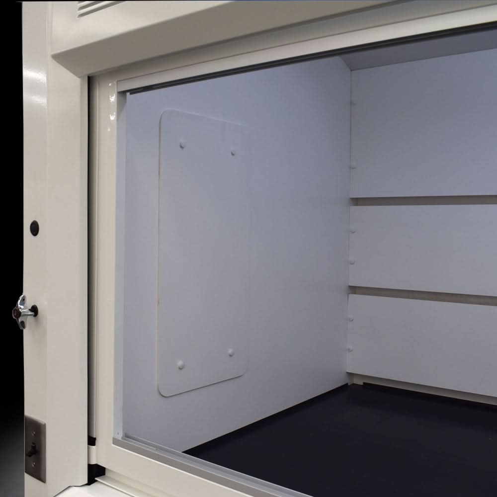 8′ x 4′ Fisher American Fume Hood w/ Blue Cabinets