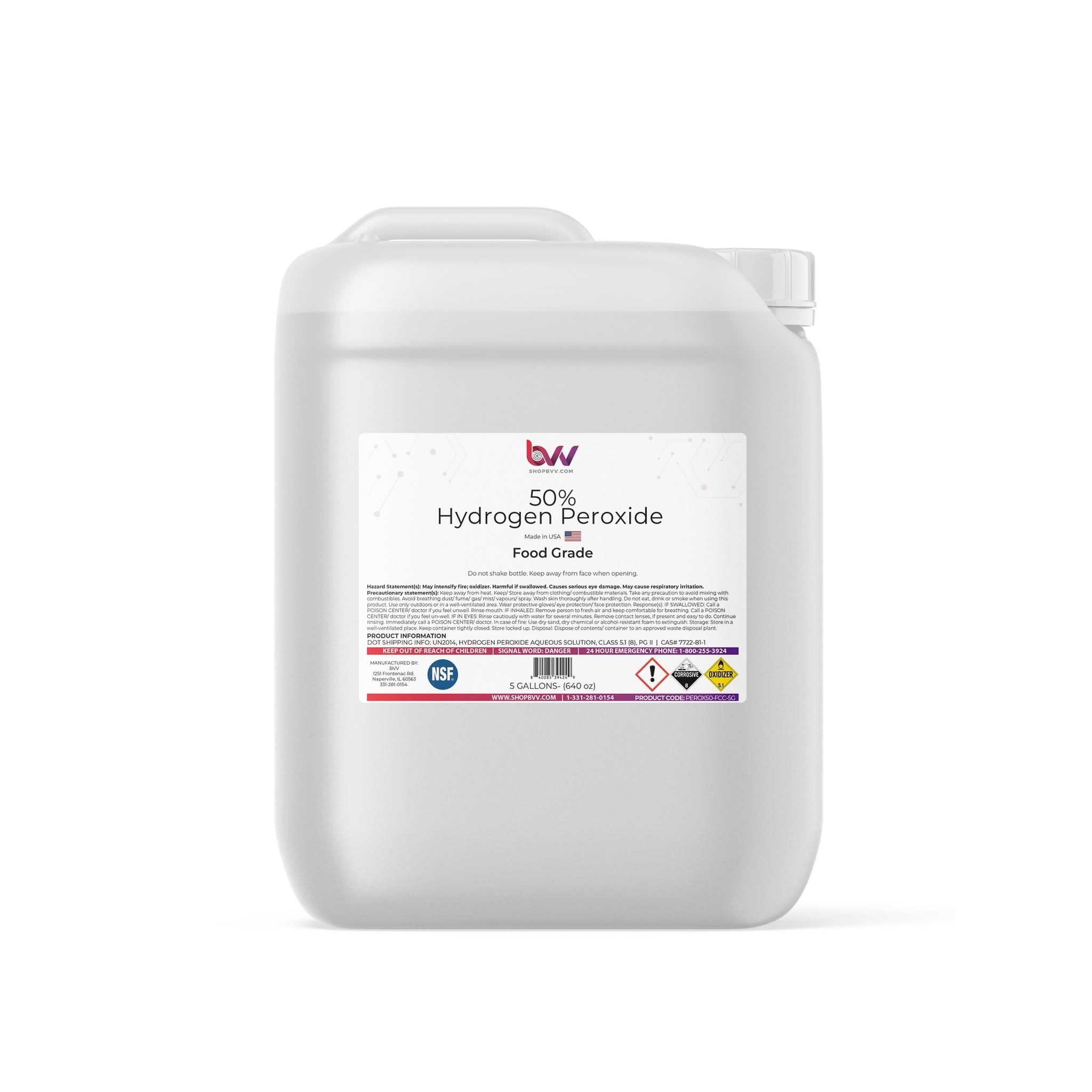 BVV 50% Hydrogen Peroxide Food Grade, H202