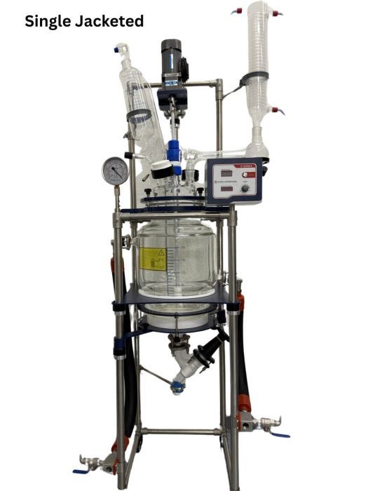 Glass Reactor Ai 20L Single or Dual Jacketed Filter