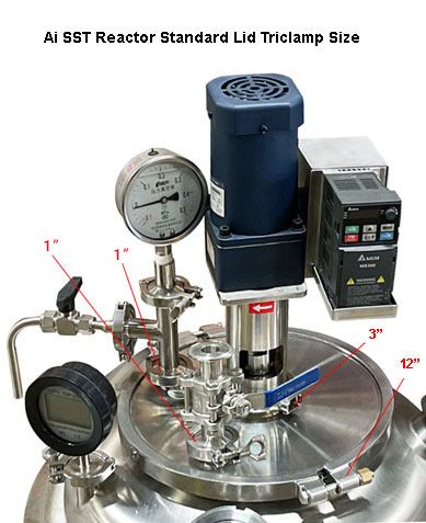 Ai Dual-Jacketed 100L 316L-Grade SST Filter Reactor