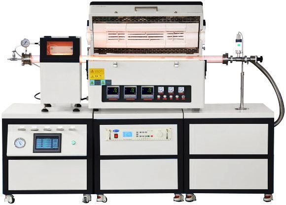 1200°C PE/CVD Furnace w/ RF Generator, Gas Mix & Pumping System
