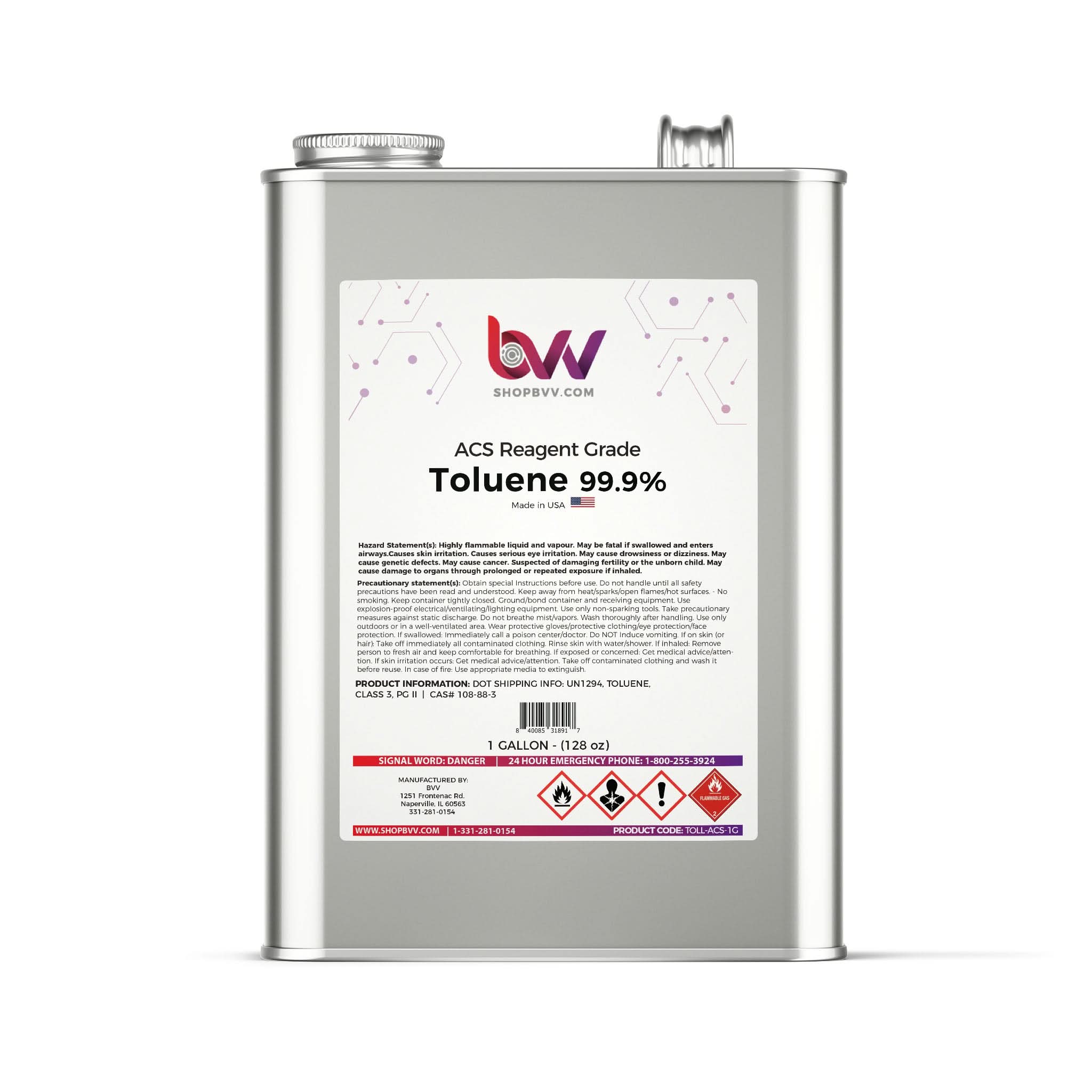 BVV Toluene ACS Reagent Grade 99.9%