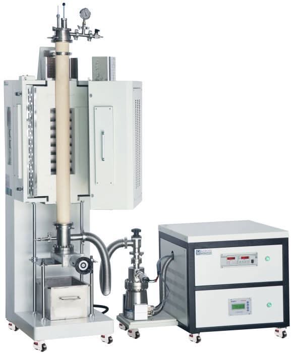 1700C 60-100mm OD 1 Zone Vertical Tube Furnace