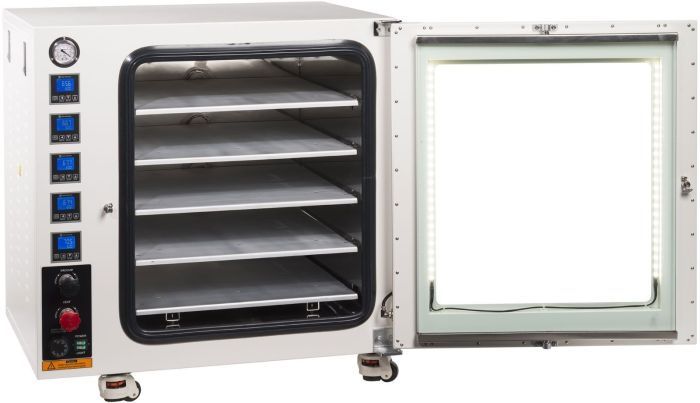 316L SST 250C UL Certified 7.5 CF Vacuum Oven with 5 Heating Shelves