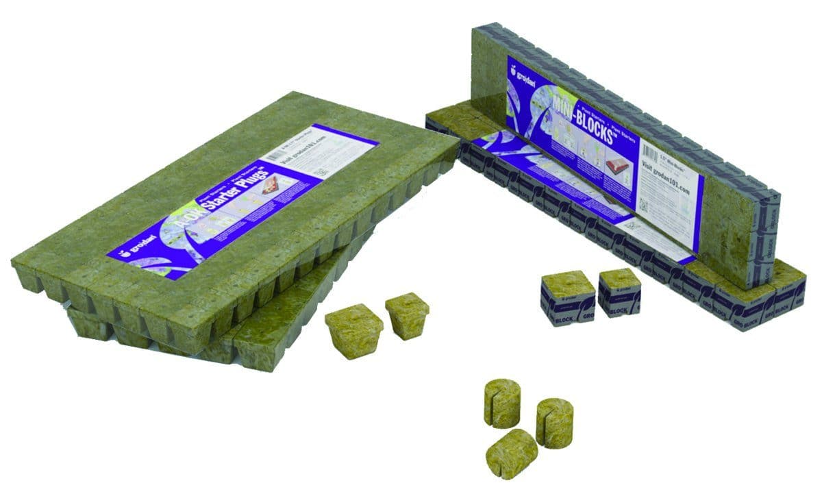 Grodan A-OK 25/40 10/10 Cubes, 1" x 1", 30 sheets of 200