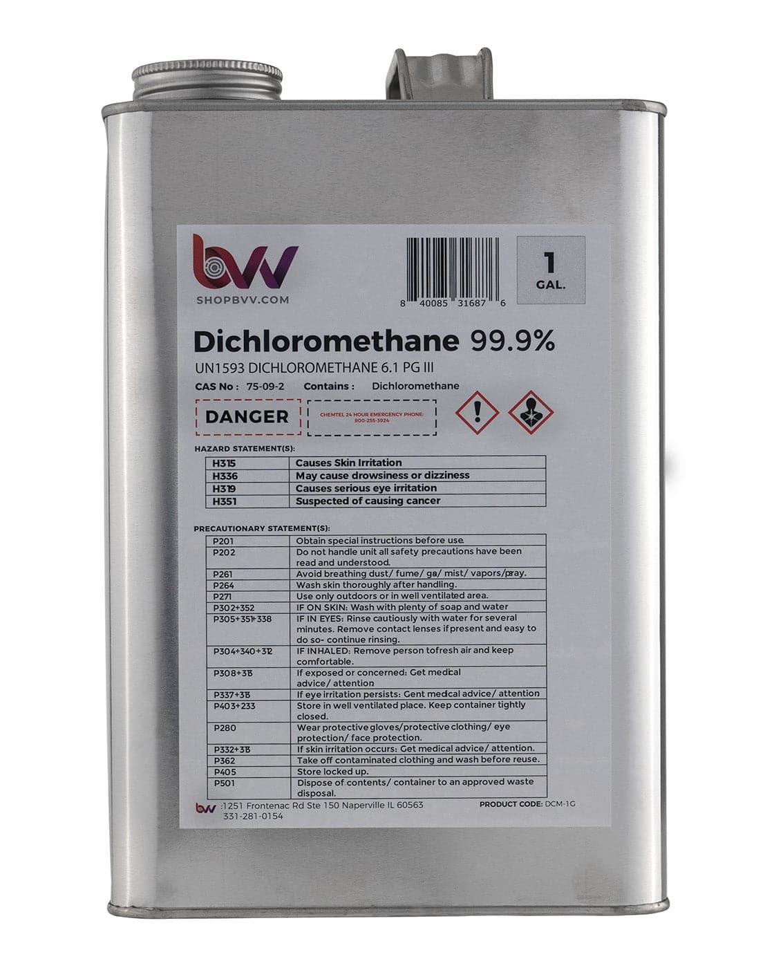 BVV Lab Chemicals BVV Dichloromethane Lab Grade 99.9%