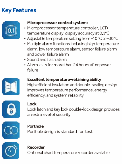 Across International 17.9 cu ft. EasyChill Ultra-Low Temperature Medical Grade Freezer 110V Refurb