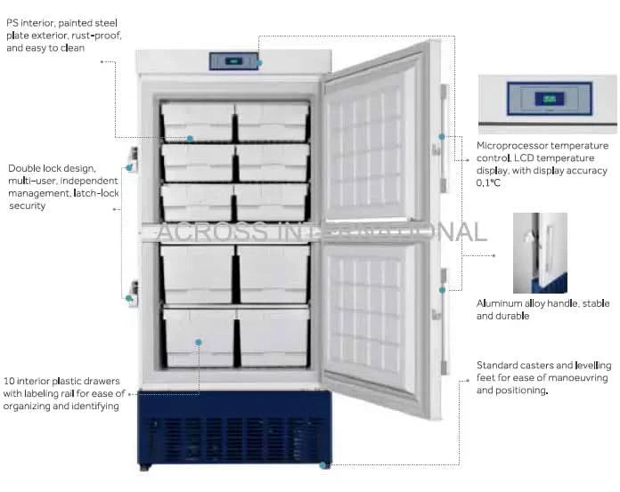 Across International 17.9 cu ft. EasyChill Ultra-Low Temperature Medical Grade Freezer 110V Refurb