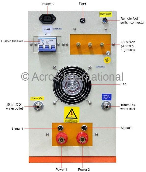 60KW Hi-Frequency Split Induction Heater 30-150KHz