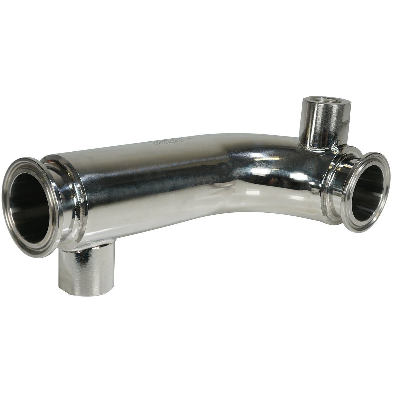 Fully Jacketed Parts BVV 1.5" Fully Jacketed Tri-Clamp x 8" 90 Degree Bend