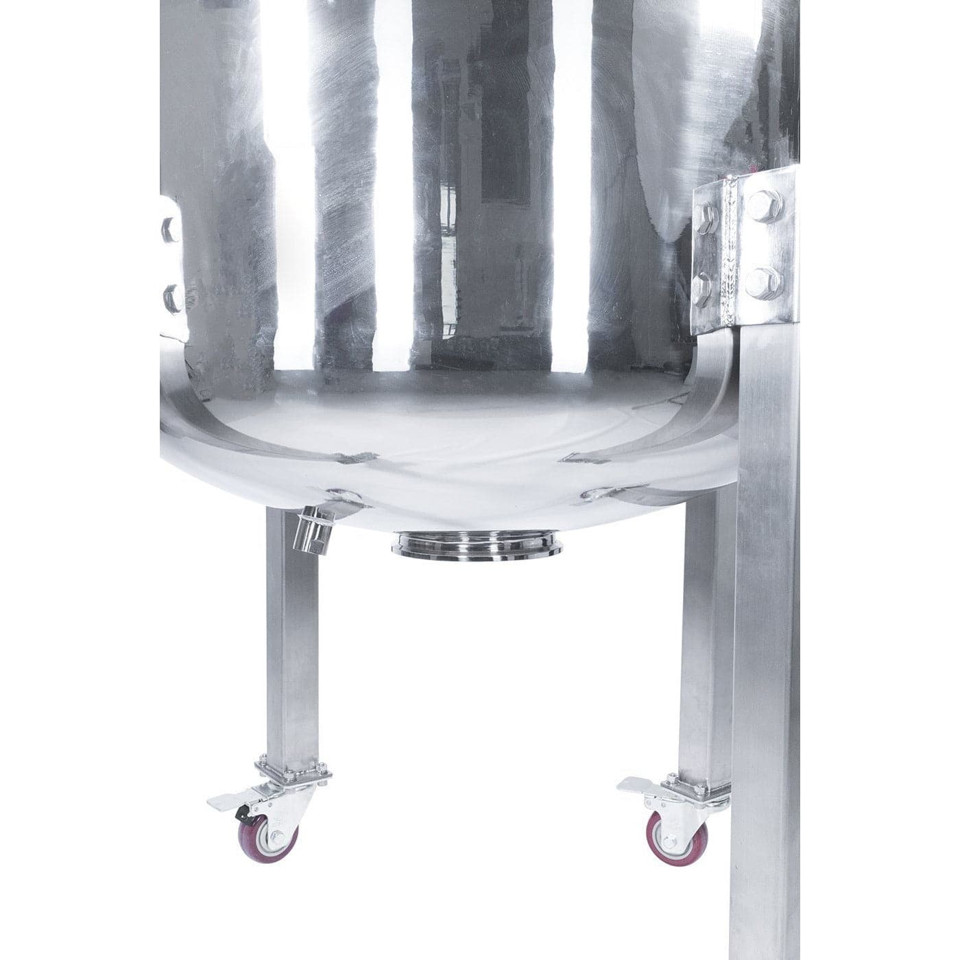 Fully Jacketed Parts BVV 150L 304SS Jacketed Collection and Storage Vessel with Locking Casters