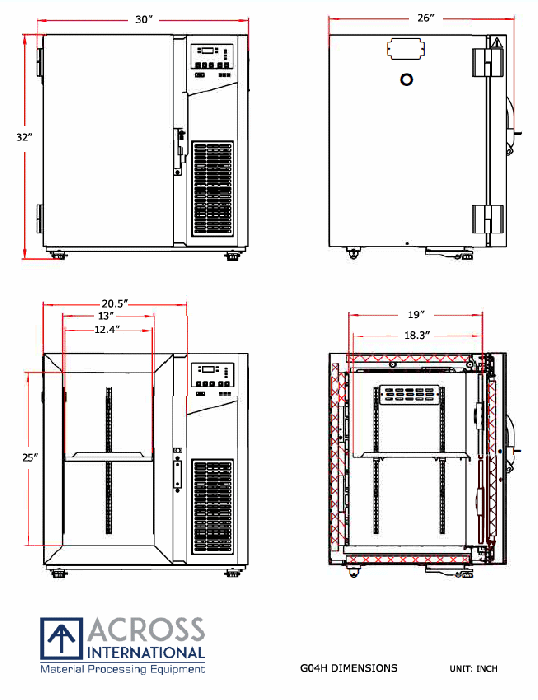 Across International Ai RapidChill 4 CF -86°C Stackable Ultra low Freezer UL 110V Refurb 2021