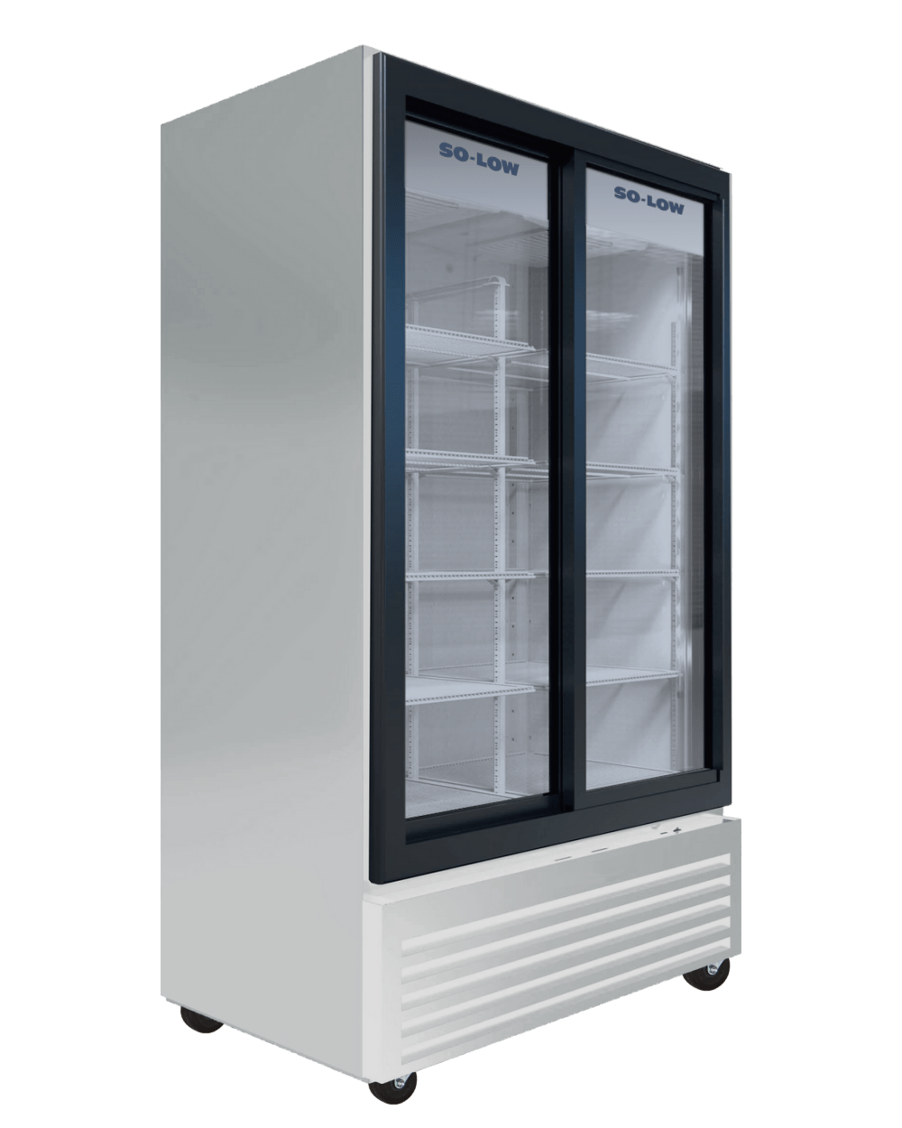 Glass Door Refrigerators So-Low 2ºC to 8ºC, 30 cu. ft., two sliding glass doors, Cycle defrost, 115v