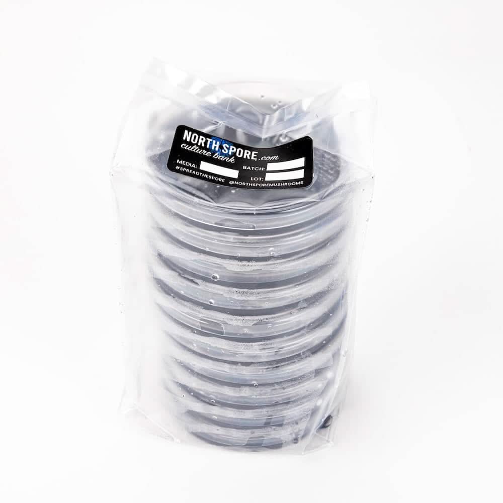 North Spore Black Biochar Pre-Poured Sterile Agar Plates