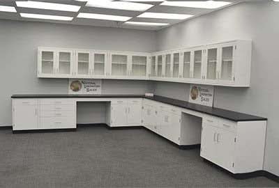 28′ Fisher American “L” Cabinets w/ 24′ Wall Units