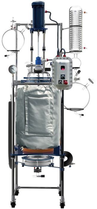 Glass Reactor Ai 100L Jacket w/ Explosion-Proof Motor/Controller 220V