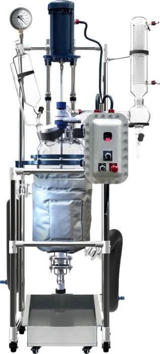 Glass Reactor Ai 10L Jacket w/ Explosion-Proof Motor & Controller 220V